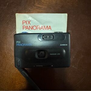 Ansco Pix 35 Panorama Focus Free 35mm Film Point & Shoot Camera Tested Working